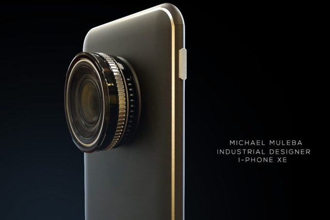 Ý tưởng iPhone XE tích hợp ống kính zoom quang